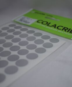 ETIQUETA REDONDA 13MM PRATA PCT. C/6 FLS 420 ETIQ. TOTAL