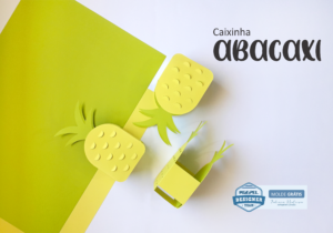 Caixinha de papel tema Abacaxi